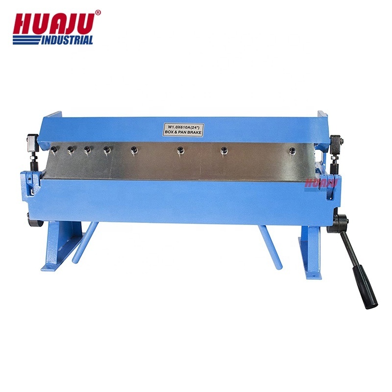 Huaju Industrial W1.0x610A 24 Inch 20 Gauge Pan and Box Brake with Adjustable Removable Fingers Manual Folding Machine