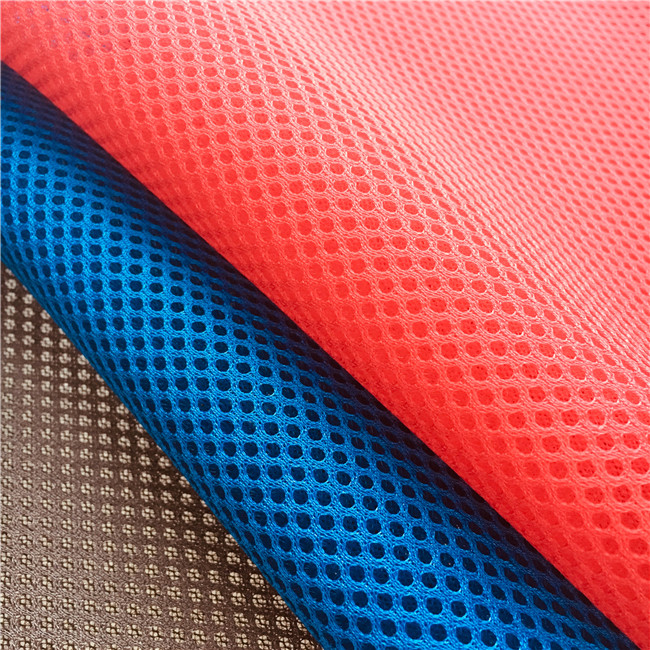 breathable blue color 3d spacer mesh fabric for mattress pad