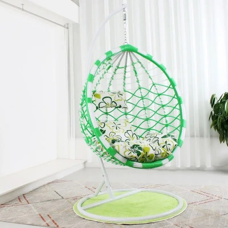 2024 Swings For Adults Outdoor Adult Swing Encase Wicker Rattan Outdoor Patio Porch Lounge Egg Nest Swing Chair with Stand