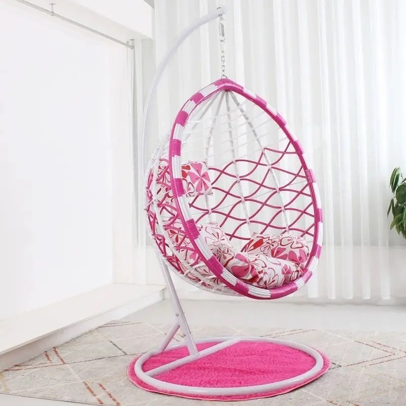 2024 Swings For Adults Outdoor Adult Swing Encase Wicker Rattan Outdoor Patio Porch Lounge Egg Nest Swing Chair with Stand