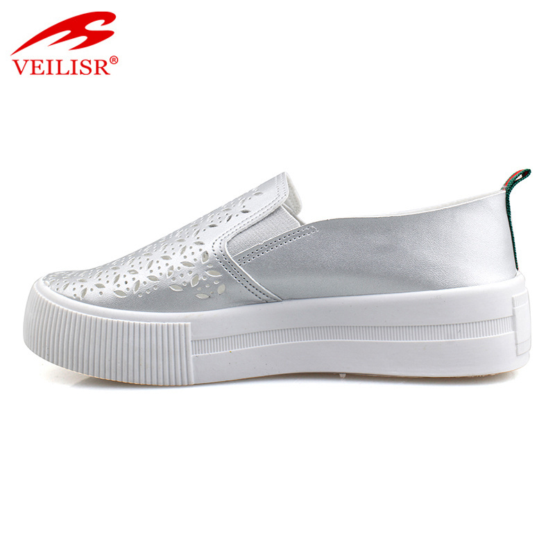 Zapatos fashion PU ladies slip on footwear women casual shoes