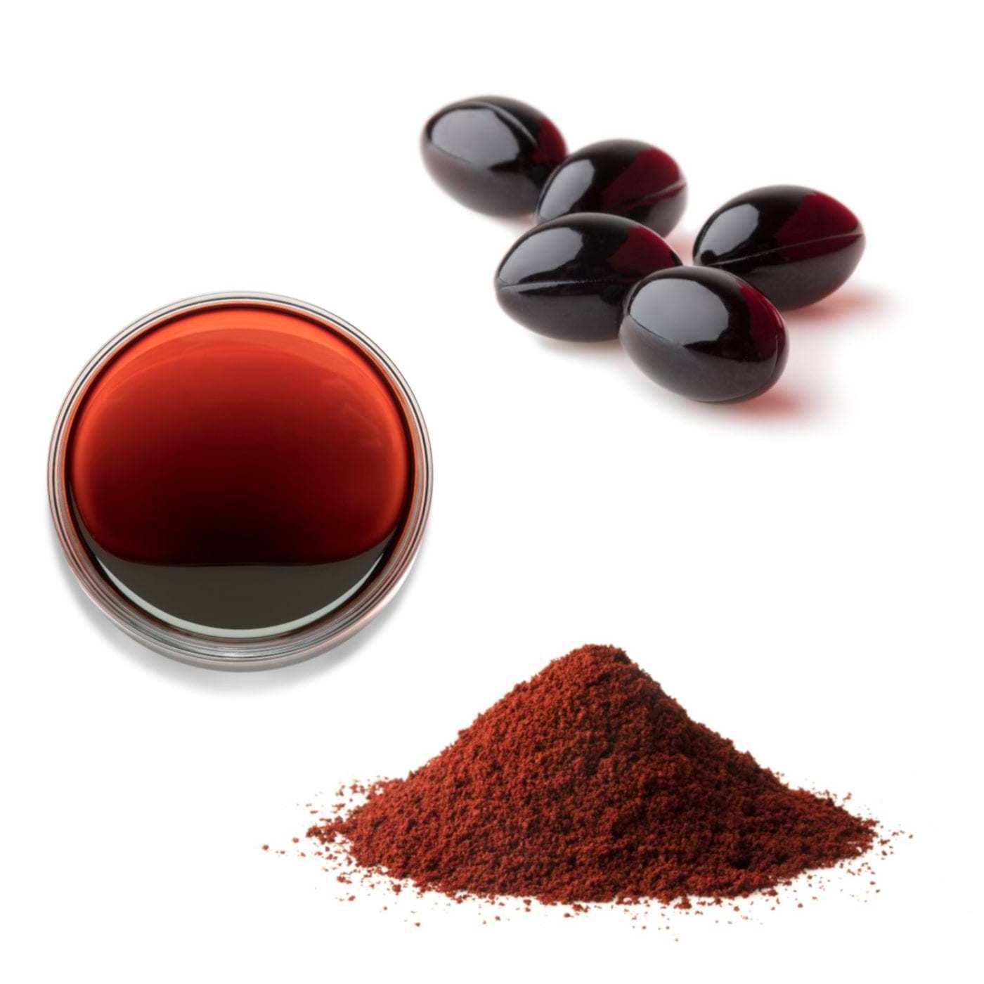 Astaxanthin powder 1%-5% red algae haematococcus pluvialis