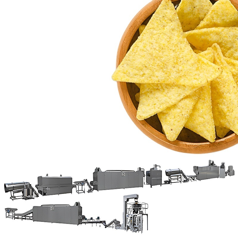 High Efficient Fully Automatic Doritos Chips Production Line Best Tortilla Making Machine