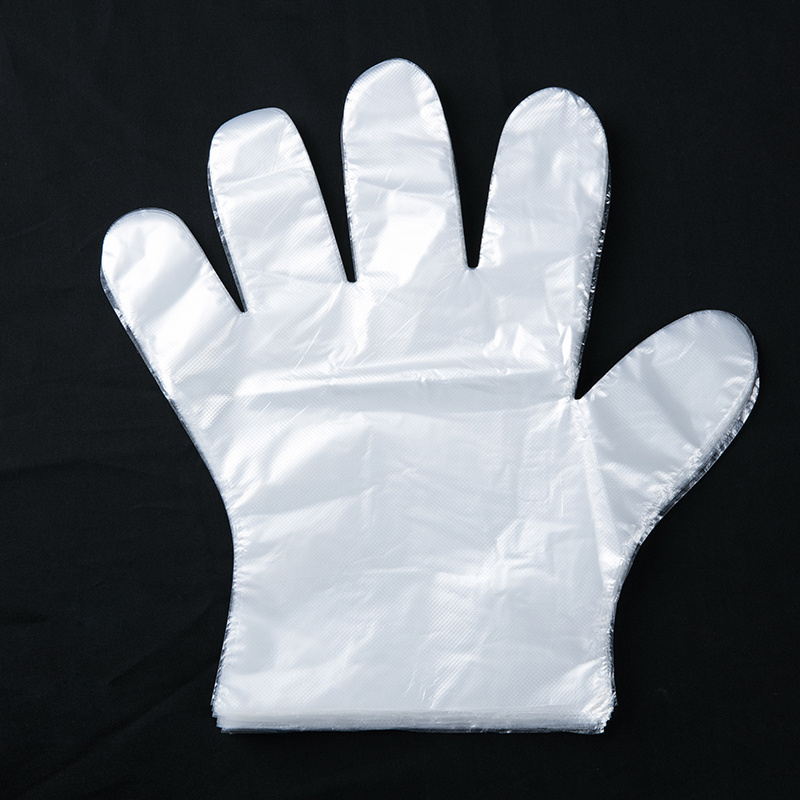 Transparent Disposable Sanitary  Food Grade Plastic Glove  Ldpe Poly Food Polyethylene Disposable Pe Plastic Glove