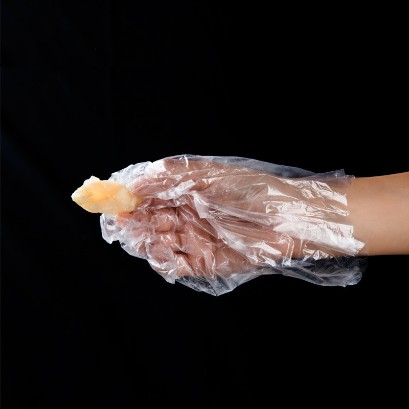 Transparent Disposable Sanitary  Food Grade Plastic Glove  Ldpe Poly Food Polyethylene Disposable Pe Plastic Glove