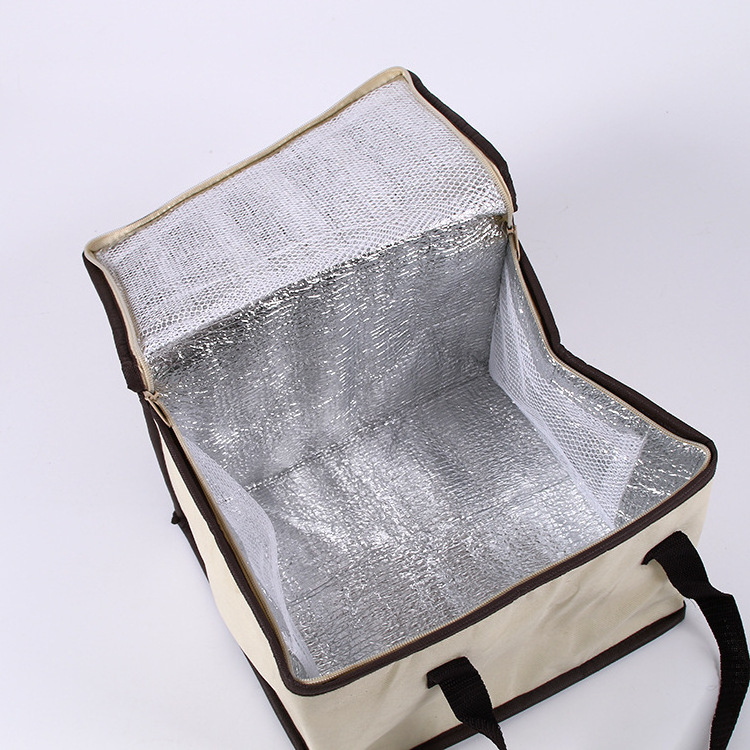 high quality promotional non woven tote insulated thermal keeping hot cold food cooler picnic bags