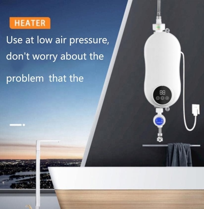 Electric Water Heater Shower Electric Tankless Shower Hot Water Faucet Kitchen Bathroom Instantaneous Water Heater