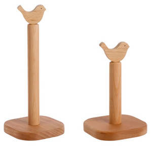 New Standing Paper Towel Holder Kitchen Metal And Wooden Simply Tear Organizer Roll Wooden Paper Towel Holder