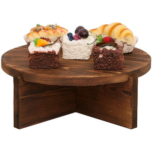 Nordic style simple creative home decoration candy dessert solid wood display rack