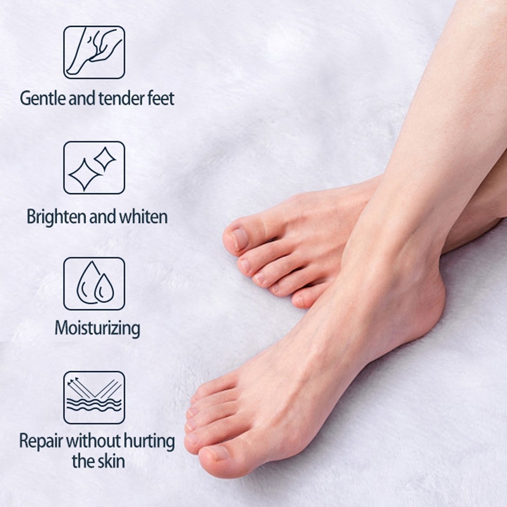 Private Label Exfoliating Calluses Footmask Baby Soft Feet Skin Care Peeling Smooth Foot Peel Mask