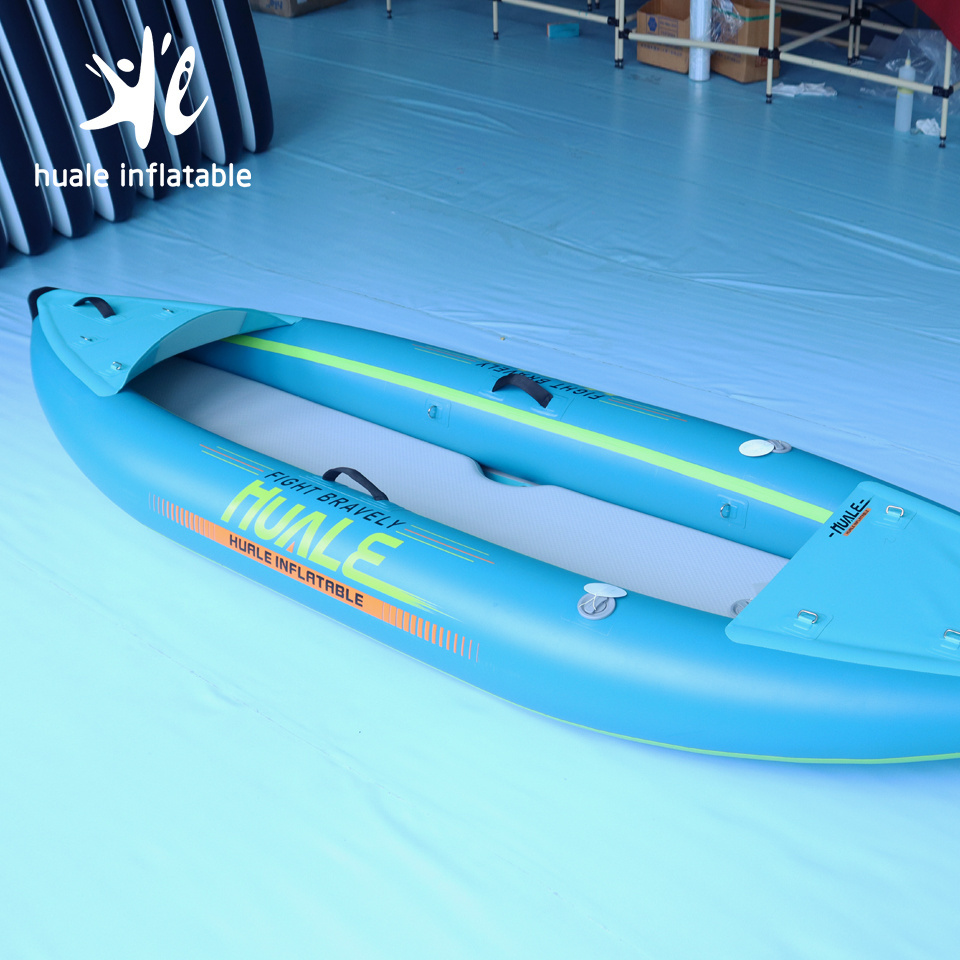 High Material Water Sport Canoe Boat Double Kayak Sit On Top Pvc Inflatable Kayak Rowing Boat Rigid