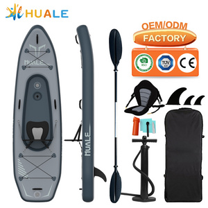 OEM Wholesales Inflatable Kayak pesca con pedal Drop Stitch fishing Kayaks 2 person pedal kayak canoe rowing boat for sale