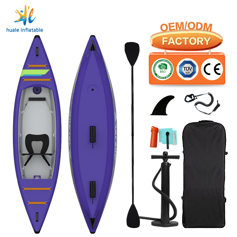 Fashion New Durable PVC Customized Fishing Kayak Inflatable Boat Canoe Kayak For Sale Professional 2 People Boat