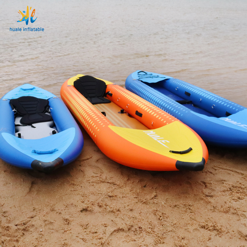 High Material Water Sport Canoe Boat Double Kayak Sit On Top Pvc Inflatable Kayak Rowing Boat Rigid