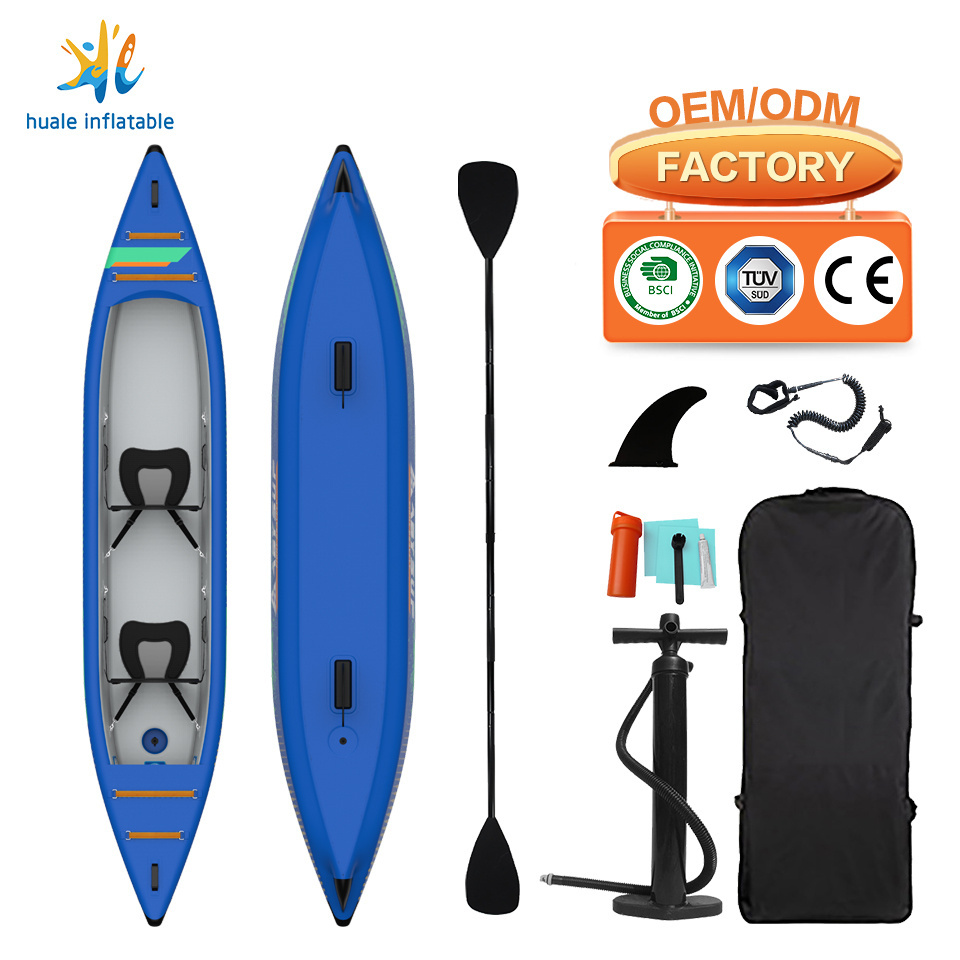 Popular Design Modular Kayak Two People Boats Zodiac 2 Person Tandem Kayaking Hot Selling Inflatable Boat With Outboard Motor