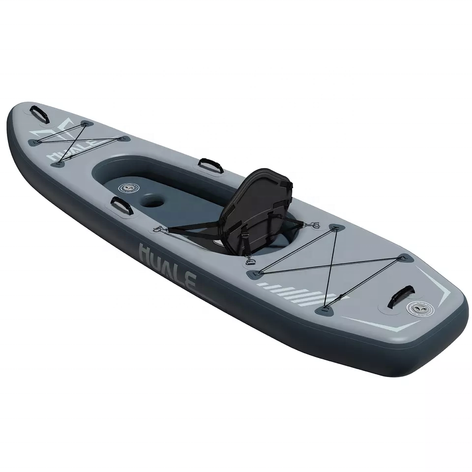 OEM Wholesales Inflatable Kayak pesca con pedal Drop Stitch fishing Kayaks 2 person pedal kayak canoe rowing boat for sale