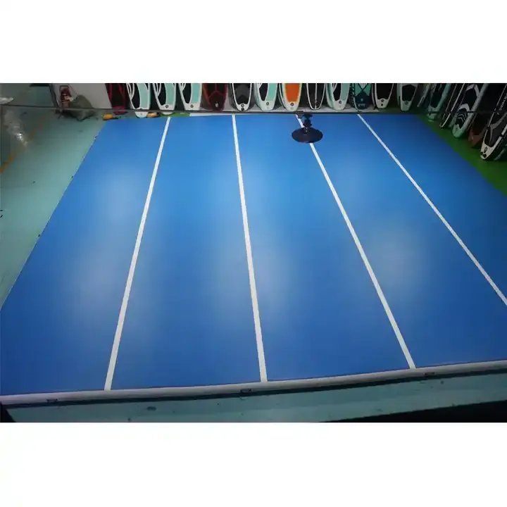 Professional Custom Inflatable Gimnastics Taekwondo Yoga Tumbling Beach Gym Yoga Tumbling Air Floor Trumbling Mat Air Track