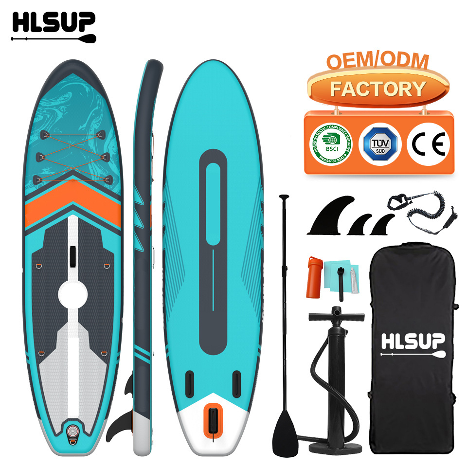 Inflatable Paddle Board Set Surf Practice Board Sap Board Drop Shipping Eva Non Slip Waterplay Surfing Customized