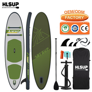 China Supplier Customized Drop Stitch Stand Up Paddle Board Inflatable Transparent Paddle Board SUP Board Fitness Row