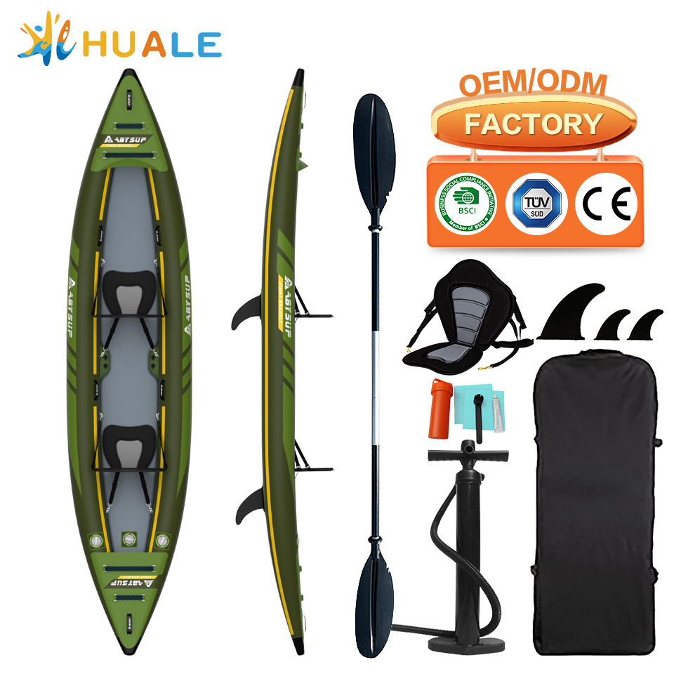 New Design Kayak 2 Person Outdoor Professional Inflatable Rowing Banana Boat Inflatable Kayak With Paddle For Sport Gaming