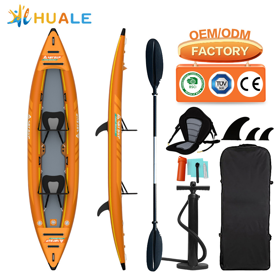 New Design Kayak 2 Person Outdoor Professional Inflatable Rowing Banana Boat Inflatable Kayak With Paddle For Sport Gaming