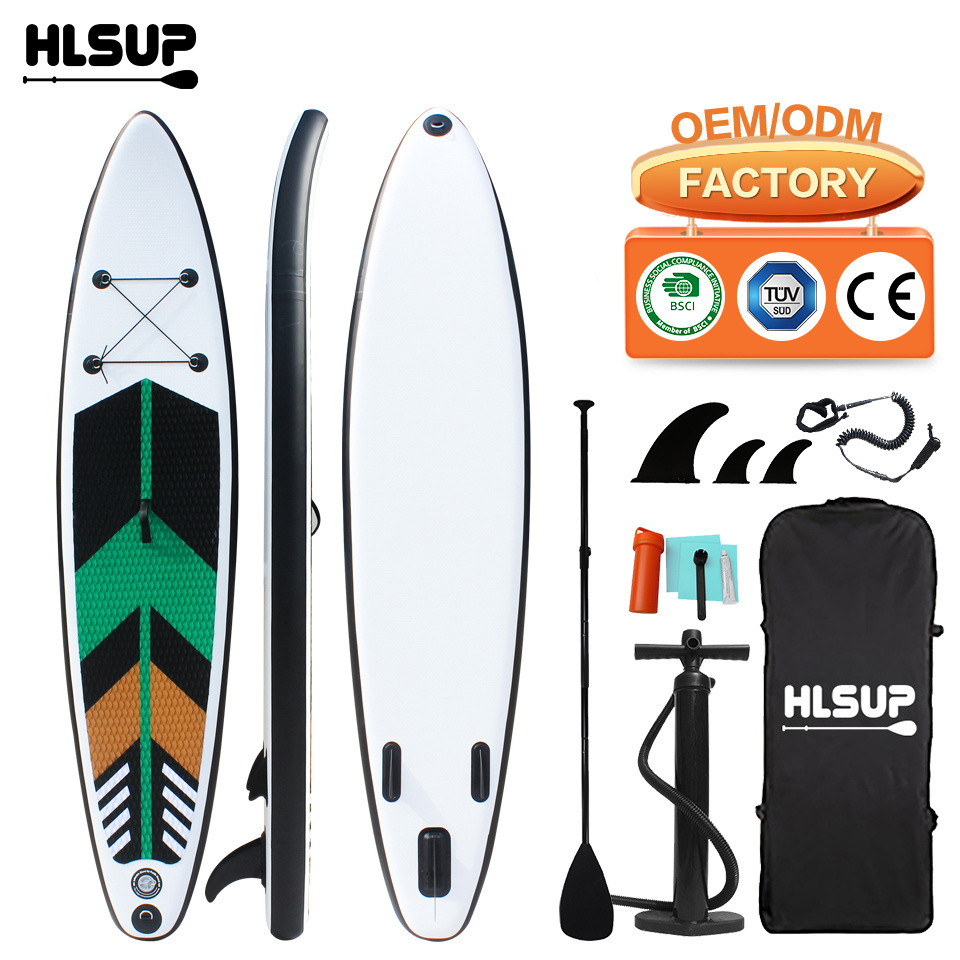 Inflatable Paddle Board Set Surf Practice Board Sap Board Drop Shipping Eva Non Slip Waterplay Surfing Customized