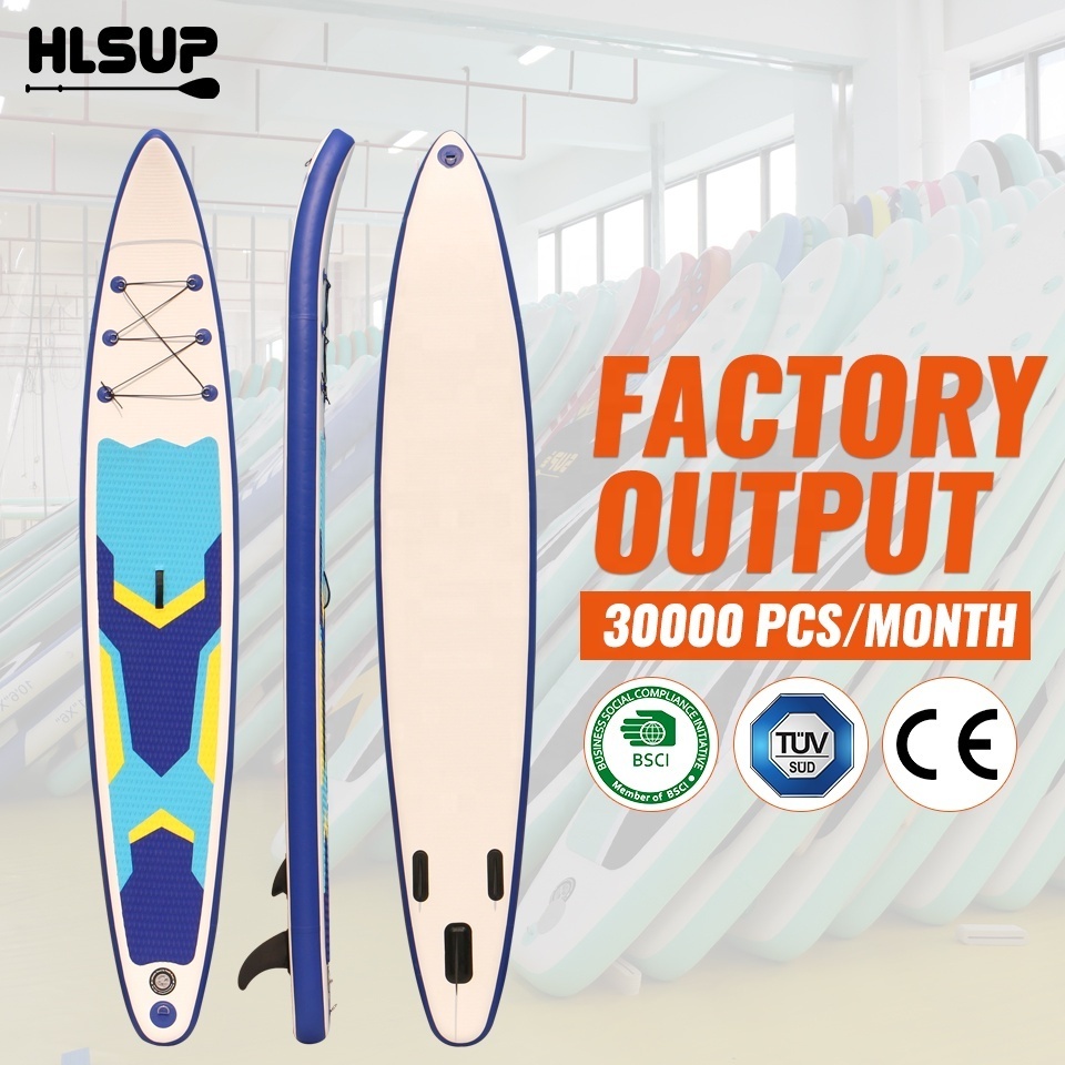 HUALE high speed 14 ft Inflatable SUP racing board for Professional Racers