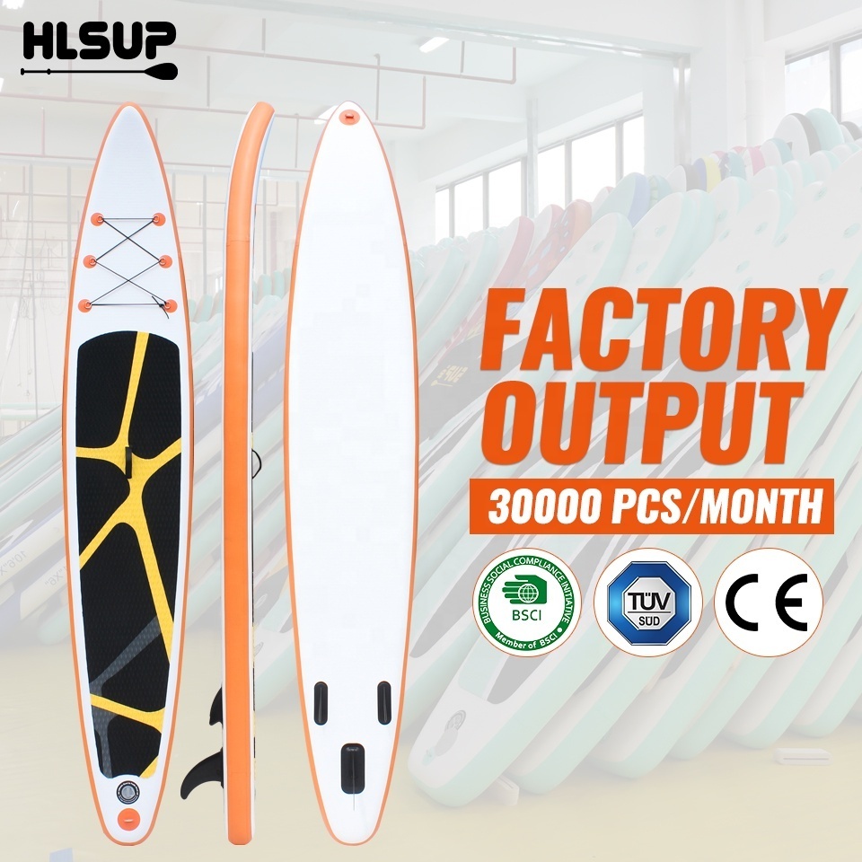 HUALE high speed 14 ft Inflatable SUP racing board for Professional Racers