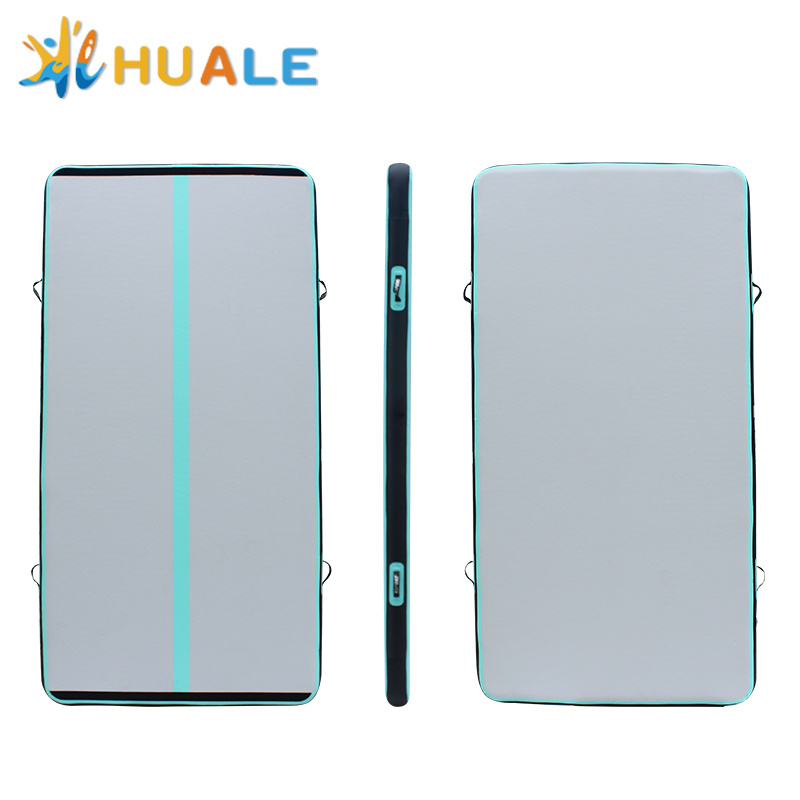 HUALE Customized Cheap Inflatable Gymnastics Mat gym Air Track 8 Inches Thick Tumbling Mats airtrack For Kids Manufacturing