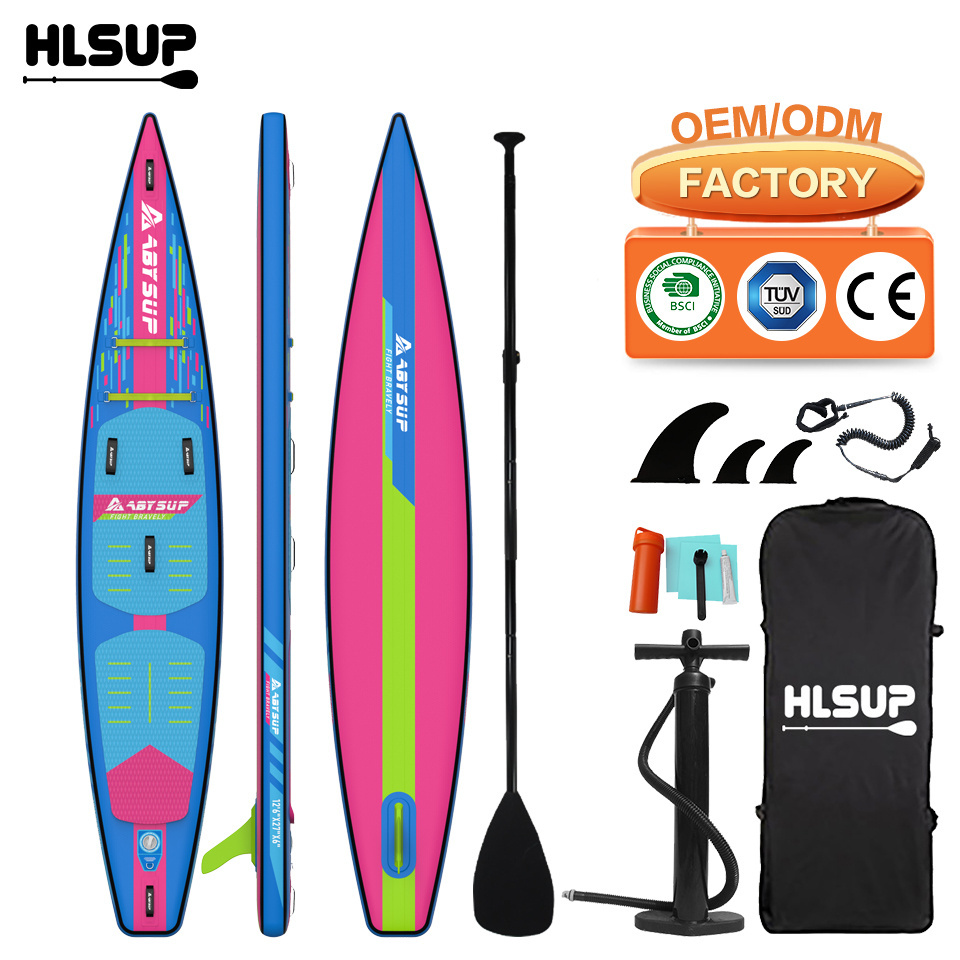 Huale New High Quality Professional Stand Uprace Rescue Ocean River Lake Inflatable Sup Board Stand Up Paddle Board