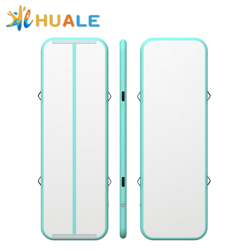 HUALE Manufacturer Adjustable Inflatable Gymnastics Tumbling Mat Exercise Equipment Pads Air Track Jumping Air Mat