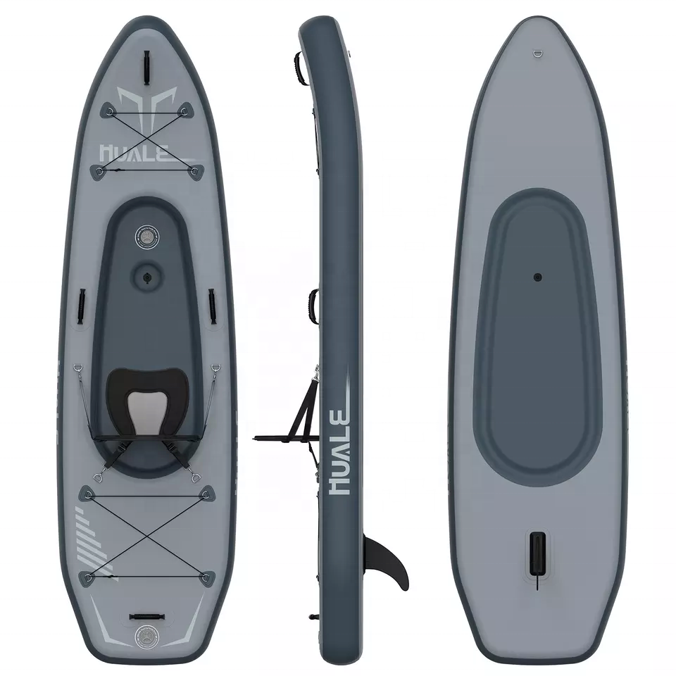 OEM Wholesales Inflatable Kayak pesca con pedal Drop Stitch fishing Kayaks 2 person pedal kayak canoe rowing boat for sale