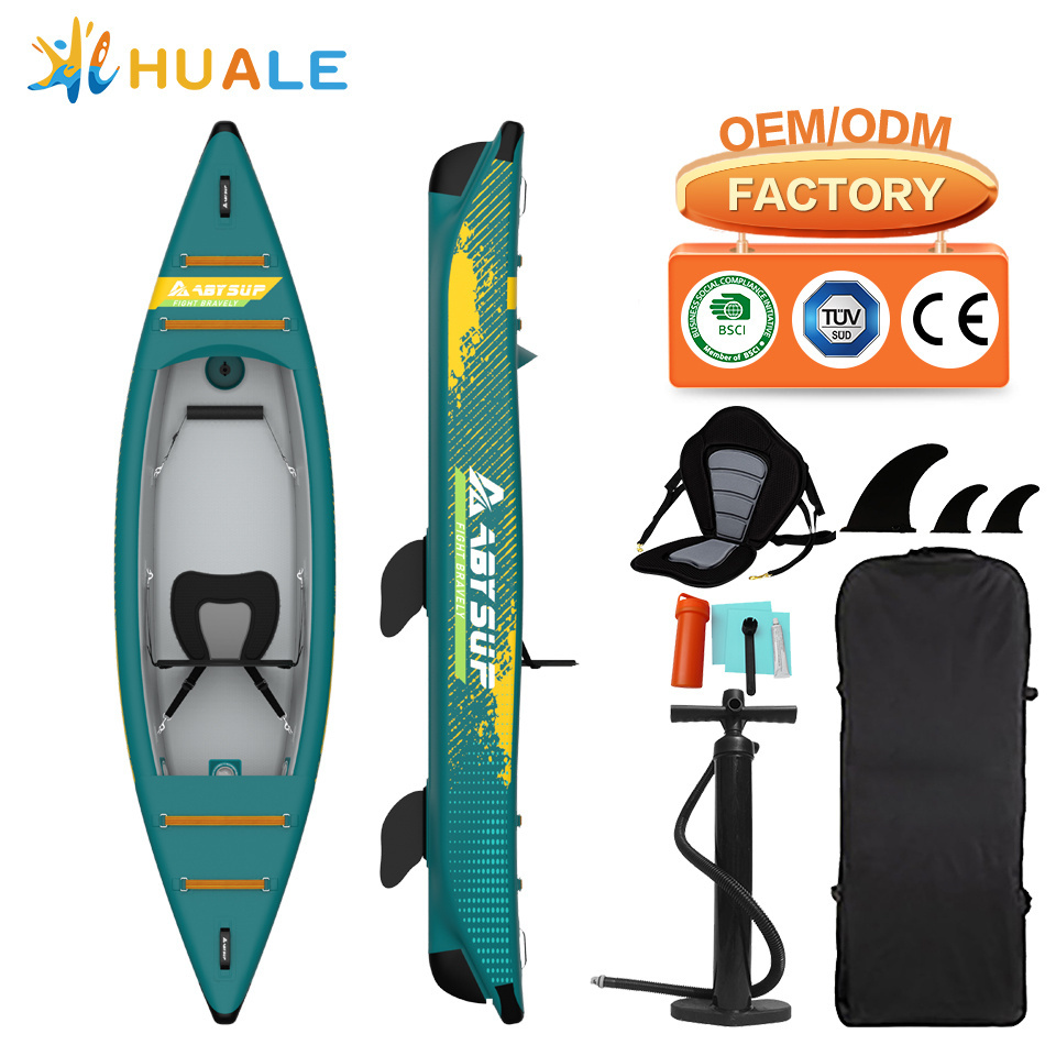 China New Custom Logo Canoe Plastic Kayak Fishing Belly Boat Pvc Inflatable 2 Person Kayak Boat Clear With Repair Kit