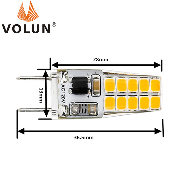 Corn light G8 LED lamp AC120V replaces halogen bulb  horizontal plug-in lighting wall cabinet ceiling bottom spot lights G8 LED