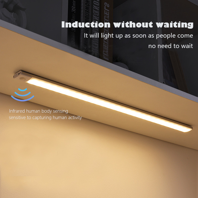 Ultra-thin infrared sensing light strip intelligent led bar magnetic rechargeable cabinet wardrobe self-adhesive lights strip