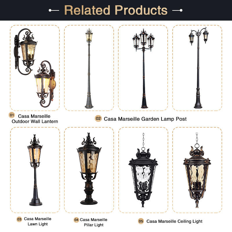 High quality European style outdoor wall lamp porch decorative  led wall light