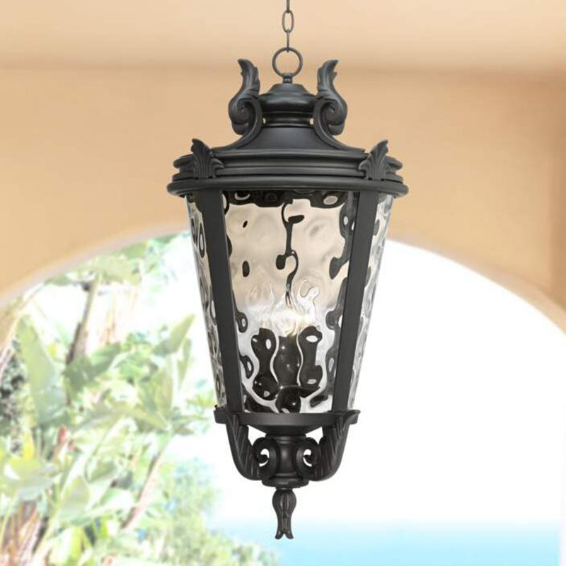 American style chandeliers led indoor and outdoor use decorative pendant light outdoor hanging wall light