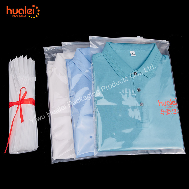 Wholesale Custom Logo Clear Plastic Pouch Bag Clothes Zip Lock Bag Garment Socks Clothing Packaging PVC Zipper Bags