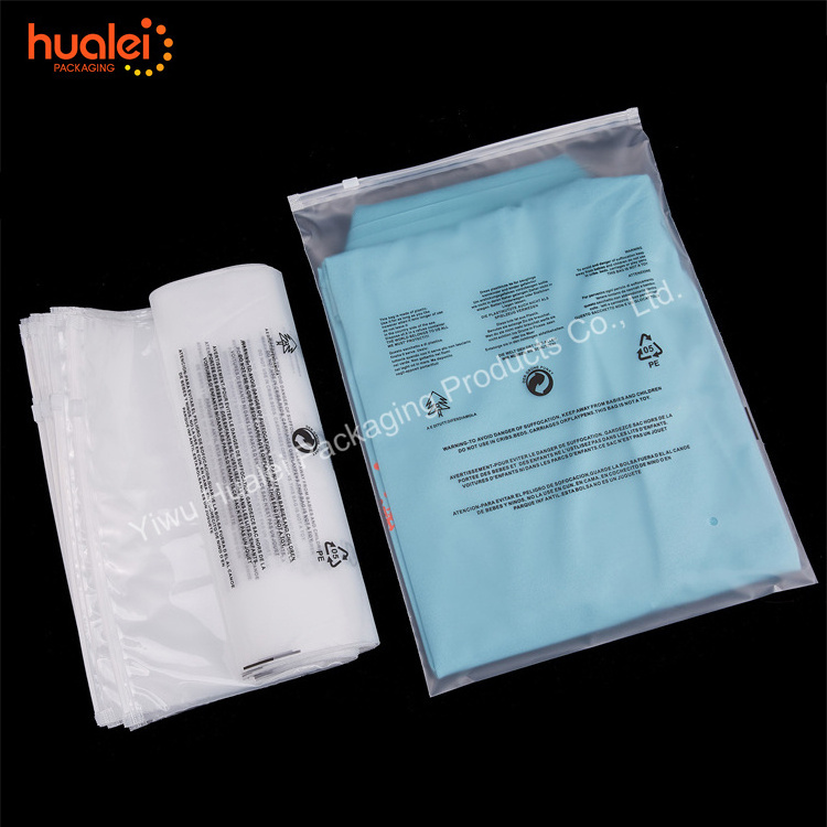 Wholesale Custom Logo Clear Plastic Pouch Bag Clothes Zip Lock Bag Garment Socks Clothing Packaging PVC Zipper Bags