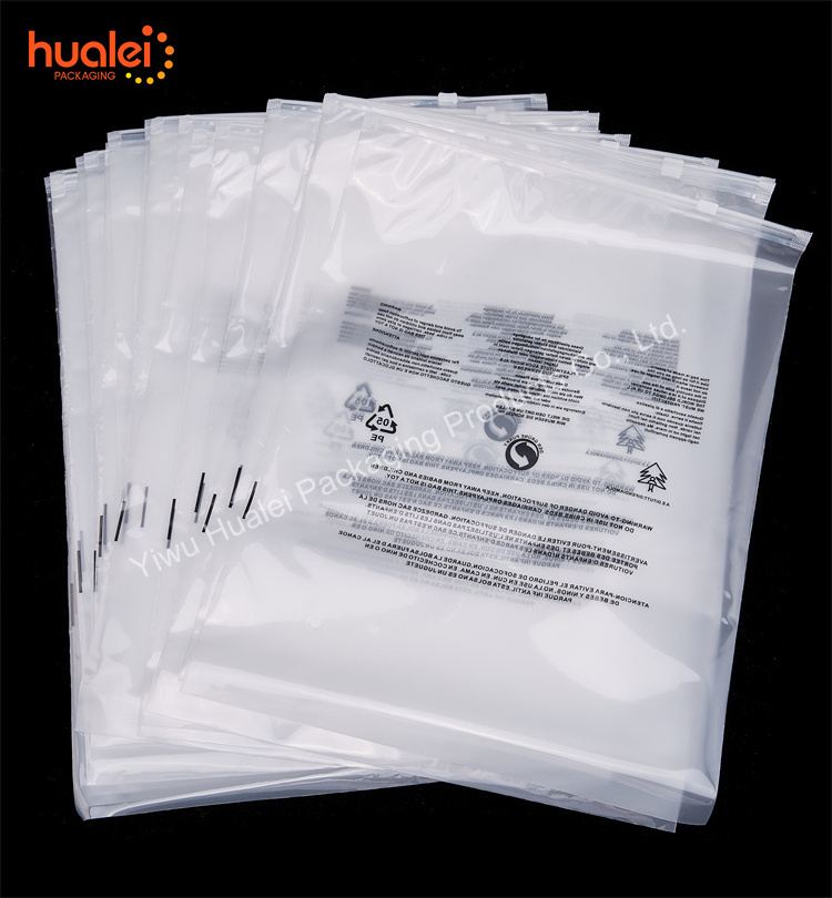 Wholesale Custom Logo Clear Plastic Pouch Bag Clothes Zip Lock Bag Garment Socks Clothing Packaging PVC Zipper Bags