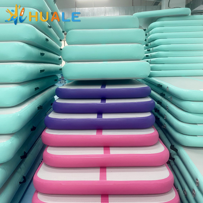 Hot Sale Inflatable 4m Gym Mat Inflatable Air Track For Gymnastics Yoga Floor Mattress Wear-resistant Inflatable Wrestling Mat