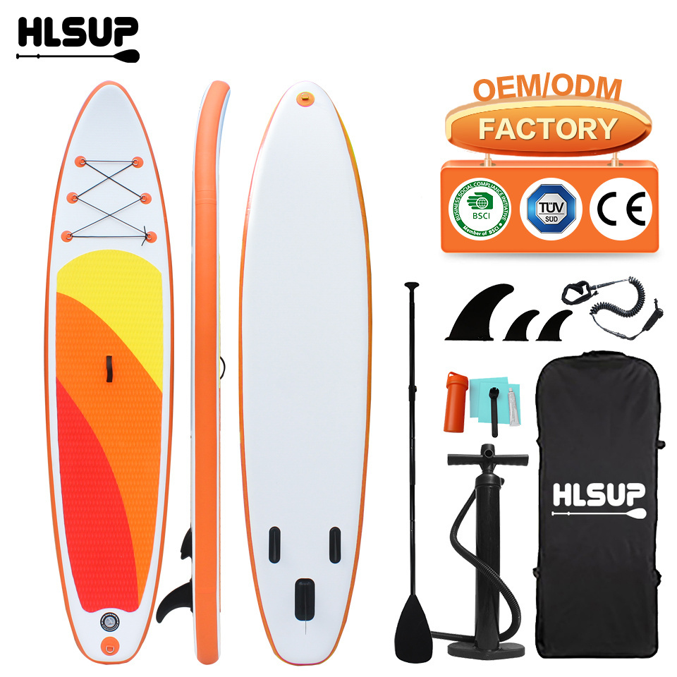 Inflatable Sup Board 2024 Double Layer Inflatable Lifeguard Rescue Paddle Board Surfing Life Saving Rescue Board