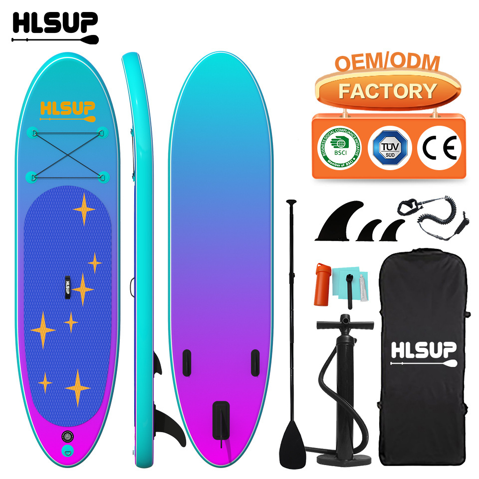 New Product Drop Stitch Inflatable Paddle Board 14 Feet Stand Up SUP Race Wholesale SUP Paddle Board