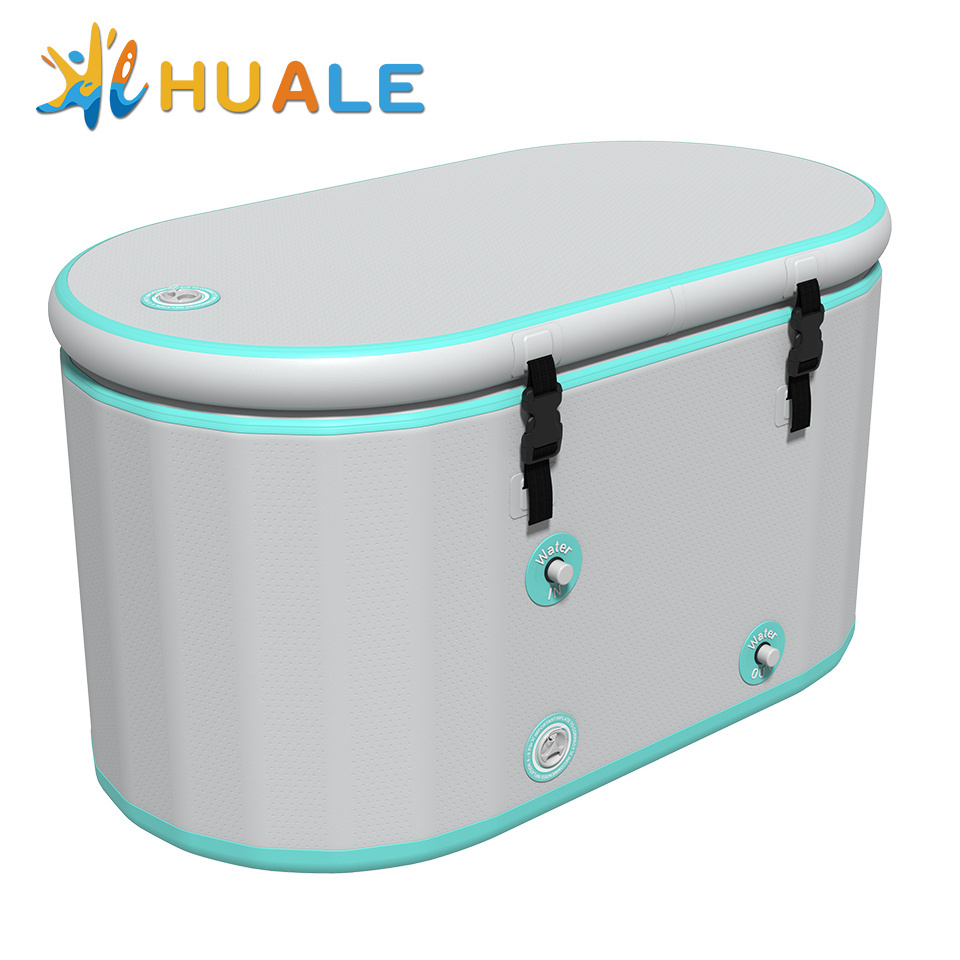 New Portable Bathtub For Adults General Bath Barrel Ice Bath Sitting Bucket Round Bath Tub Water Chiller Icebath