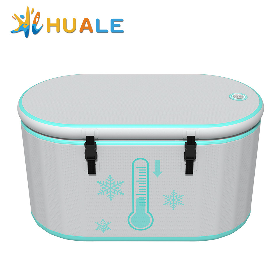 New Portable Bathtub For Adults General Bath Barrel Ice Bath Sitting Bucket Round Bath Tub Water Chiller Icebath