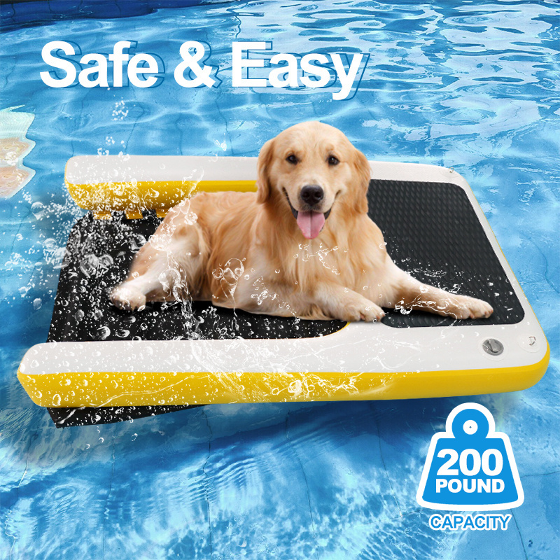 Inflatable Float Floating Water Ramp Ladder Boats Docks Dog Steps