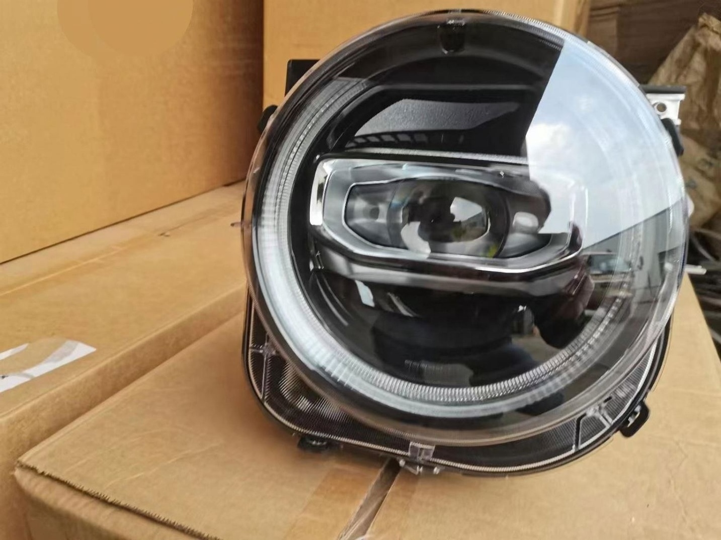 Modified high quality full led headlamp headlight with a touch of blue function for Jeep Renegade head lamp  light 2016-2021