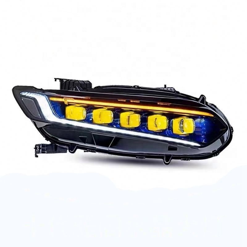 Hot sale upgrade to matrix full led headlamp headlight with a touch of blue for Honda Accord head lamp head light 2018-2019