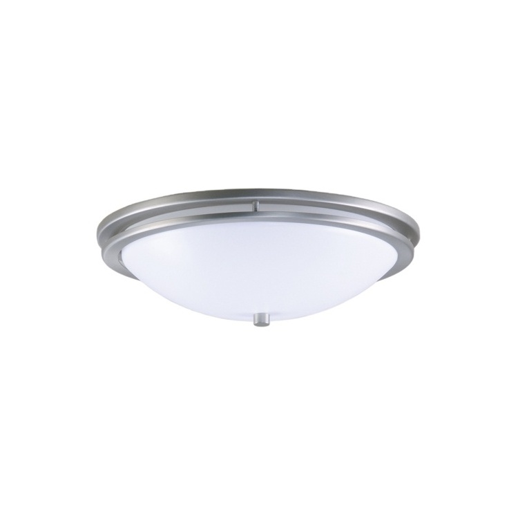 UL Approved Classical flush mounted Acrylic Ceiling Lamp Brushed Nickel Hotel 12'' 14'' 16'' Ceiling Light