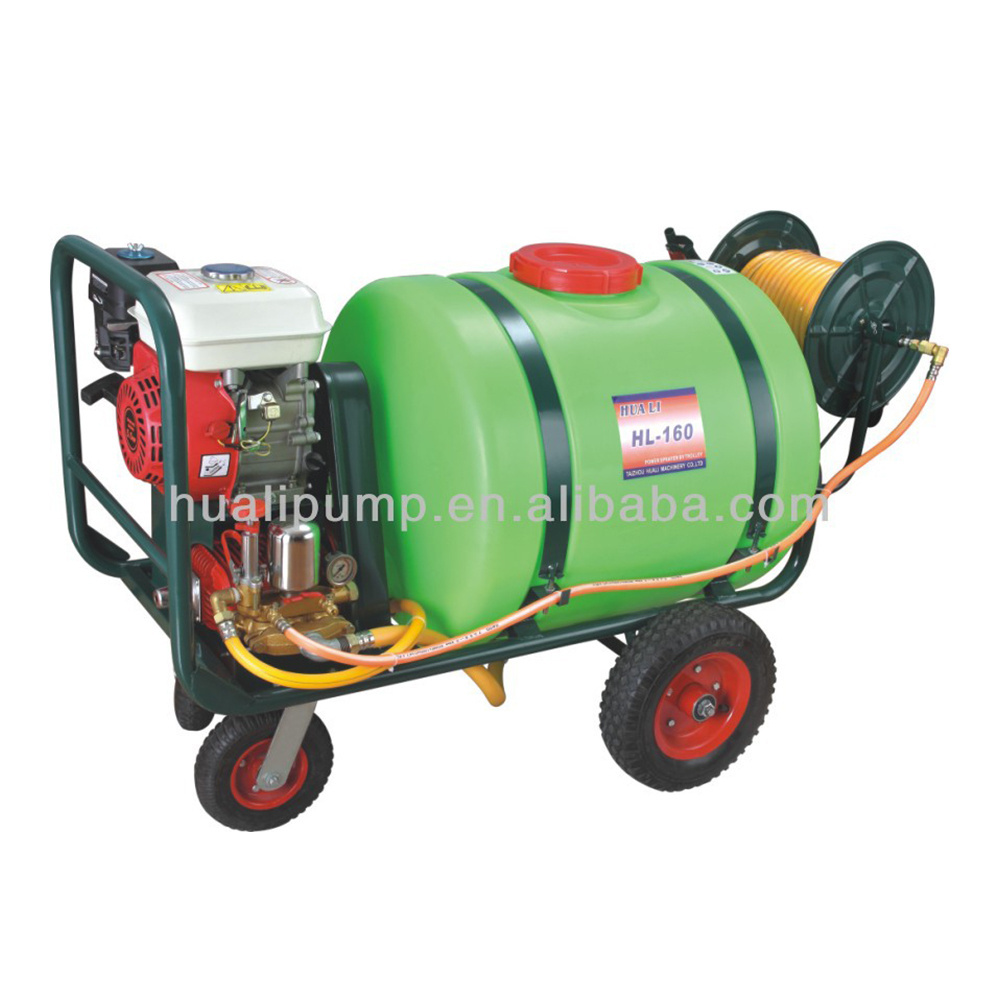 HL-160 power sprayer with gasoline engine,trolley power sprayer